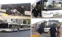 خدمات رسانی رایگان ناوگان اتوبوسرانی از سطح شهر به مصلی، گلزار شهدا و آرامستان باغو صورت گرفت